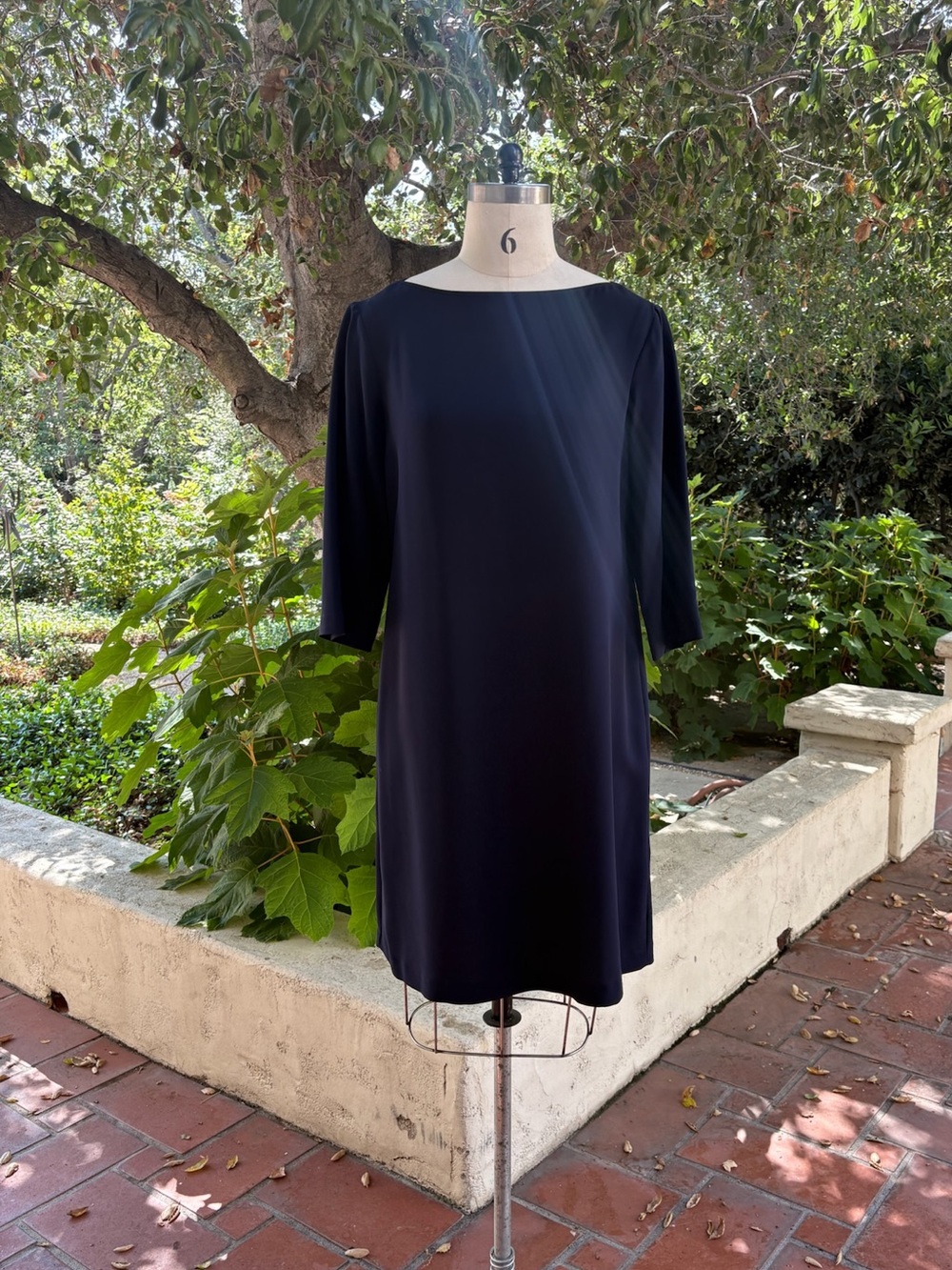 Peter Cohen classic silk shift dress - size M